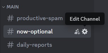 Edit your Discord channel