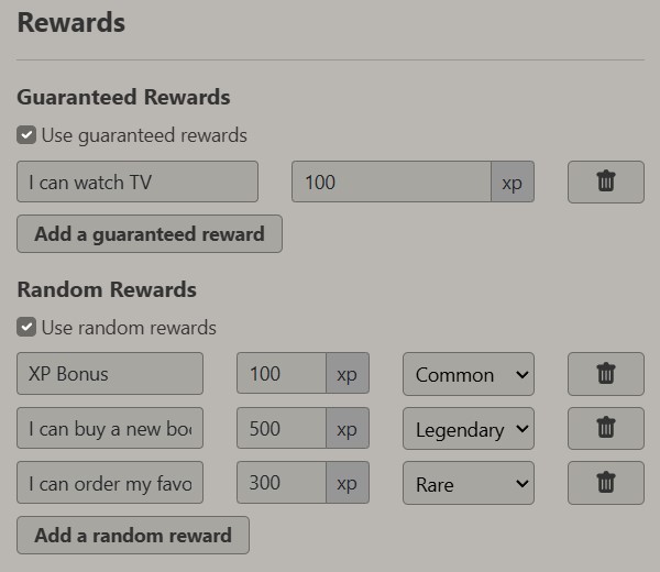 Gamification Rewards